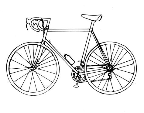 Line Drawing Bike